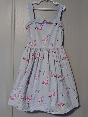 mini boden flamingo dress Kids' Flamingo Halter Neck Tiered Tulle Dress (Women)